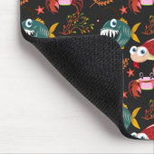 Patroon waterdieren | leven onder water in de ocea muismat (Hoek)