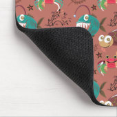 Patroon waterdieren | leven onder water in de ocea muismat (Hoek)