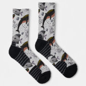 Patroon waterdieren | leven onder water in de ocea sokken (Rechts)