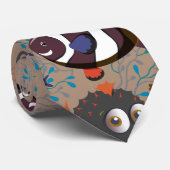 Patroon waterdieren | leven onder water in de ocea stropdas (Opgerold)