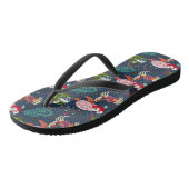 Patroon waterdieren | leven onder water in de ocea teenslippers (Schuin)