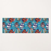 Patroon waterdieren | leven onder water in de ocea yogamat (Voorkant (horizontaal))