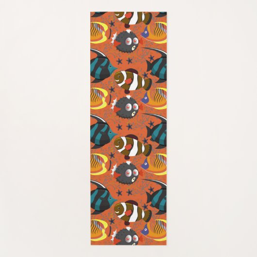 Patroon waterdieren | leven onder water in de ocea yogamat (Voorkant)