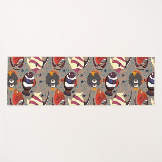 Patroon waterdieren | leven onder water in de ocea yogamat (Voorkant (horizontaal))