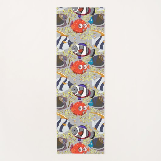 Patroon waterdieren | leven onder water in de ocea yogamat (Voorkant)