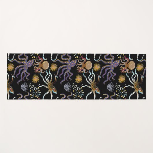 Patroon waterdieren | leven onder water in de ocea yogamat (Voorkant (horizontaal))