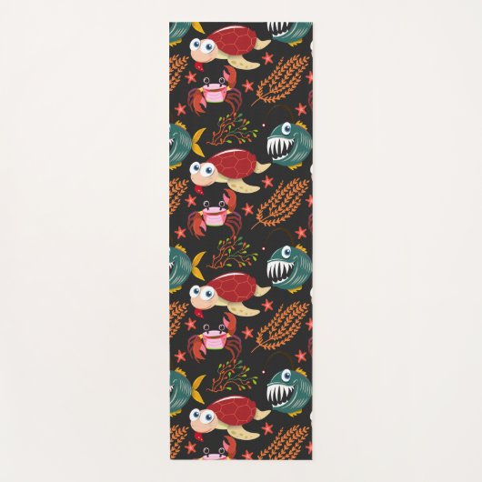 Patroon waterdieren | leven onder water in de ocea yogamat (Voorkant)