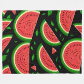 Patroon Watermeloen Fleece Deken (Voorkant (Horizontaal))
