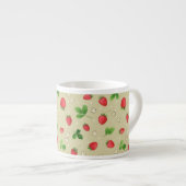 patroon waterverf aardbeien espresso kop (Voorkant rechts)