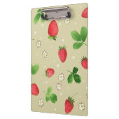 patroon waterverf aardbeien klembord (Links)