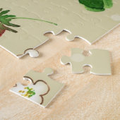 patroon waterverf aardbeien legpuzzel (Zijkant)
