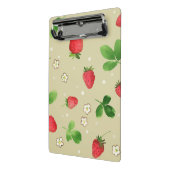 patroon waterverf aardbeien mini klembord (Angled2)