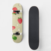 patroon waterverf aardbeien persoonlijk skateboard (Voorkant)
