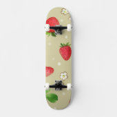 patroon waterverf aardbeien persoonlijk skateboard (Voorkant)