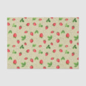 patroon waterverf aardbeien tissuepapier (Voorkant)