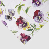 Patroon  Waterverf Pansies Tissuepapier (Detail)