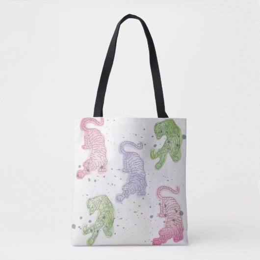 patroon waterverf tote bag (Voorkant)