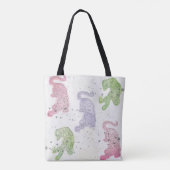 patroon waterverf tote bag (Achterkant)