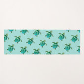 Patroon waterverf Zee Yogamat (Voorkant (horizontaal))