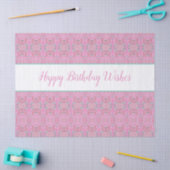 Patroon weefsel papier met gelukkige verjaardag we (Craft)