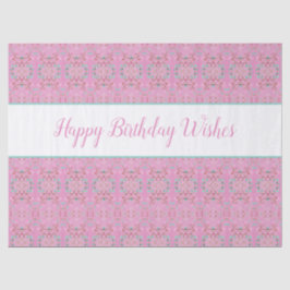 Patroon weefsel papier met gelukkige verjaardag we