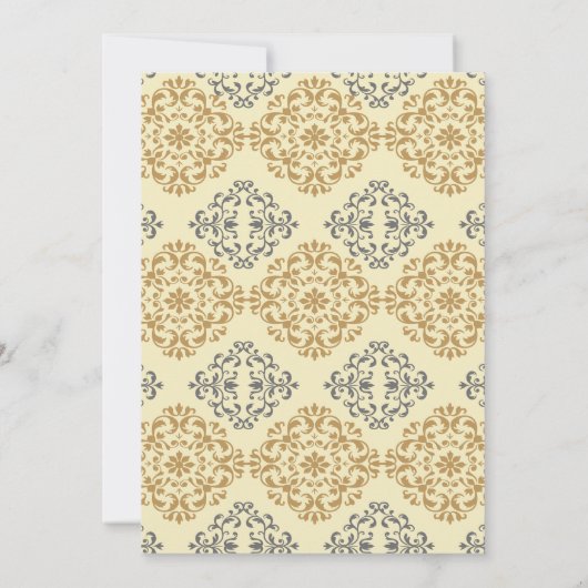 patroon westerne uitnodiging voor bruiloft (Achterkant)