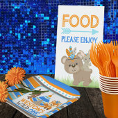 Patroon Wild One Boy Eerste Verjaardag Papieren Bordje