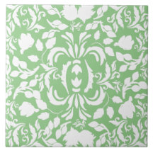  patroon William Morris groen en wit