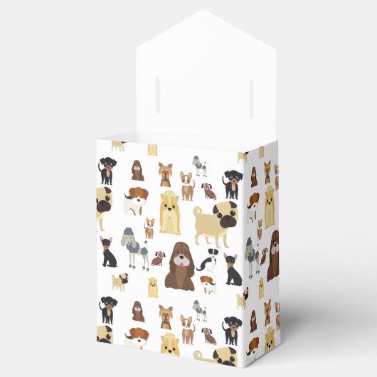 patroon witte achtergrond bedankdoosjes (Geopend)