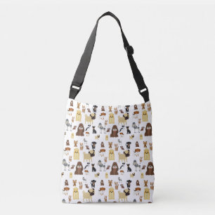patroon witte achtergrond crossbody tas