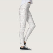 Patroon witte vierkanten leggings (Rechts)
