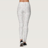 Patroon witte vierkanten leggings (Achterkant)