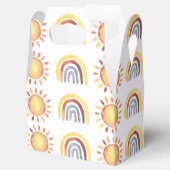 Patroon zon en regenboog bedankdoosjes (Geopend)