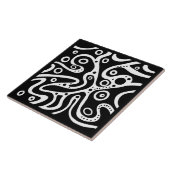 Patroon zwart en wit tegeltje (Zijkant)