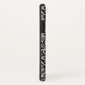 Patroon zwart/wit Retro Paisley Case-Mate iPhone Case (Achterkant / rechts)