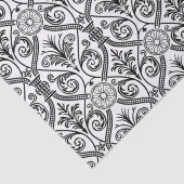 patroon zwart zwart, decostijl zwart wit tissuepapier (Detail)