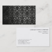 patroon zwarte dampmaskers visitekaartje (Voorkant / Achterkant)