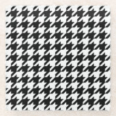 Patroon - Zwarte & Witte Glas Onderzetter (Voorkant)