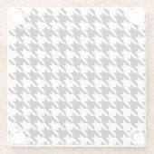 Patroon - Zwarte & Witte Glas Onderzetter (Achterkant)