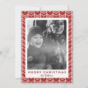 Patroonachtergrond kerstmis/feestdag fotokaart feestdagenkaart