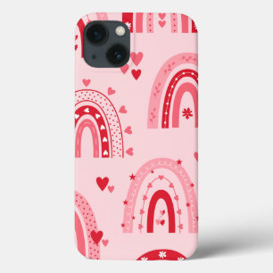 Patroonachtergrond Valentijn 2023 met hartliefde Case-Mate iPhone Case