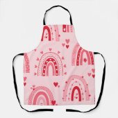 Patroonachtergrond Valentijn 2023 met hartliefde Schort (Voorkant)