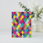 Patroonachtige Mode Kleurrijk - Moderne lenteships Briefkaart (Staand voorkant)