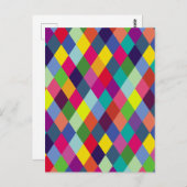 Patroonachtige Mode Kleurrijk - Moderne lenteships Briefkaart (Voorkant / Achterkant)