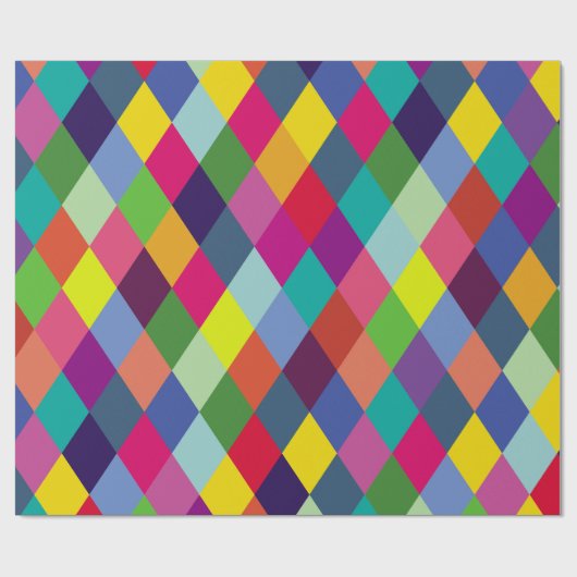 Patroonachtige Mode Kleurrijk - Moderne lenteships Cadeaupapier (Vlak)