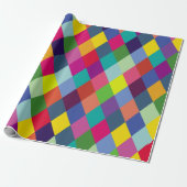 Patroonachtige Mode Kleurrijk - Moderne lenteships Cadeaupapier (Uitgerold)