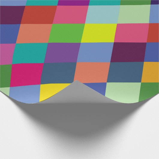 Patroonachtige Mode Kleurrijk - Moderne lenteships Cadeaupapier (Hoek)