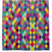 Patroonachtige Mode Kleurrijk - Moderne lenteships Douchegordijn (Voorkant)