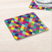 Patroonachtige Mode Kleurrijk - Moderne lenteships Kartonnen Onderzetters (Schuin)