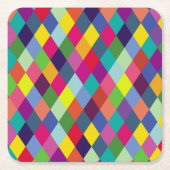 Patroonachtige Mode Kleurrijk - Moderne lenteships Kartonnen Onderzetters (Voorkant)